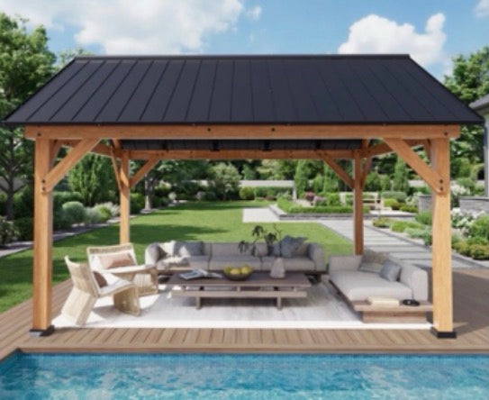 Cascade Luxe Poolscape
Blissstone Outdoor™ Resort-Style Fire Pit Conversation Set with Waterfall Poolside Design
Or Blissstone Luxe Outdoor™ 5-Piece Deep Seating Fire Pit Set with Spa-Inspired Layout